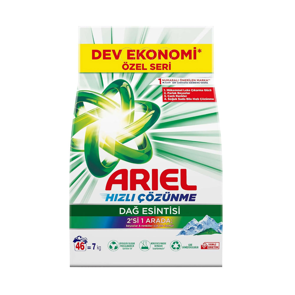 Ariel Toz Deterjan Dağ Esintisi 2’si 1 Arada - 7 KG