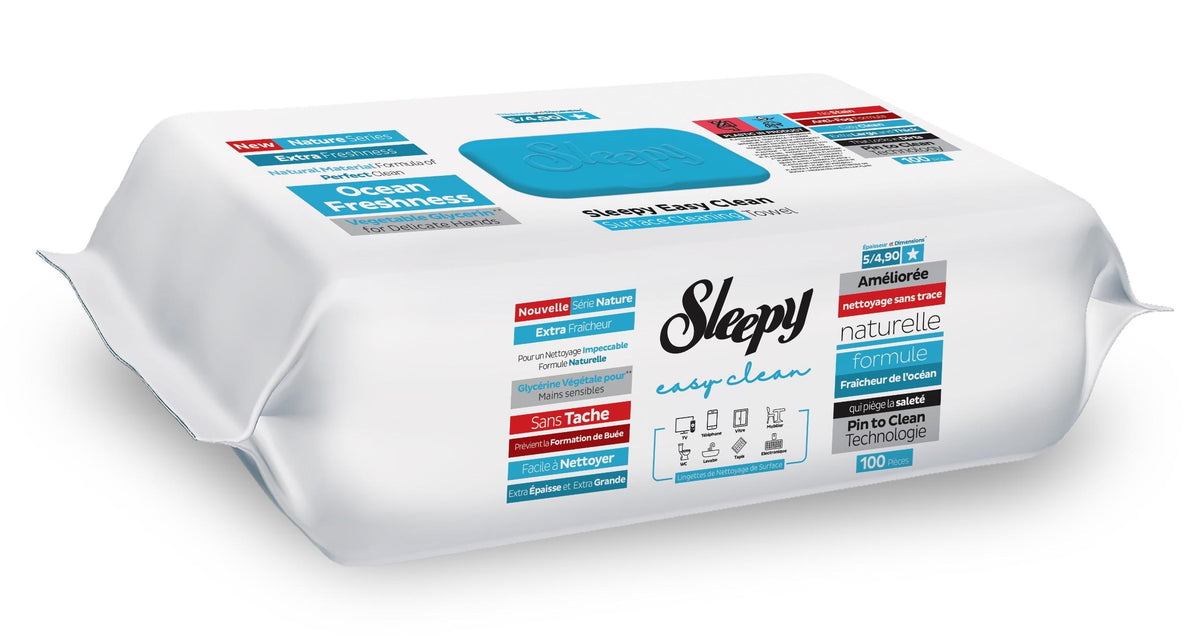 SLEEPY Yüzey Temizleme Havlusu - 100 Adet Okyanus