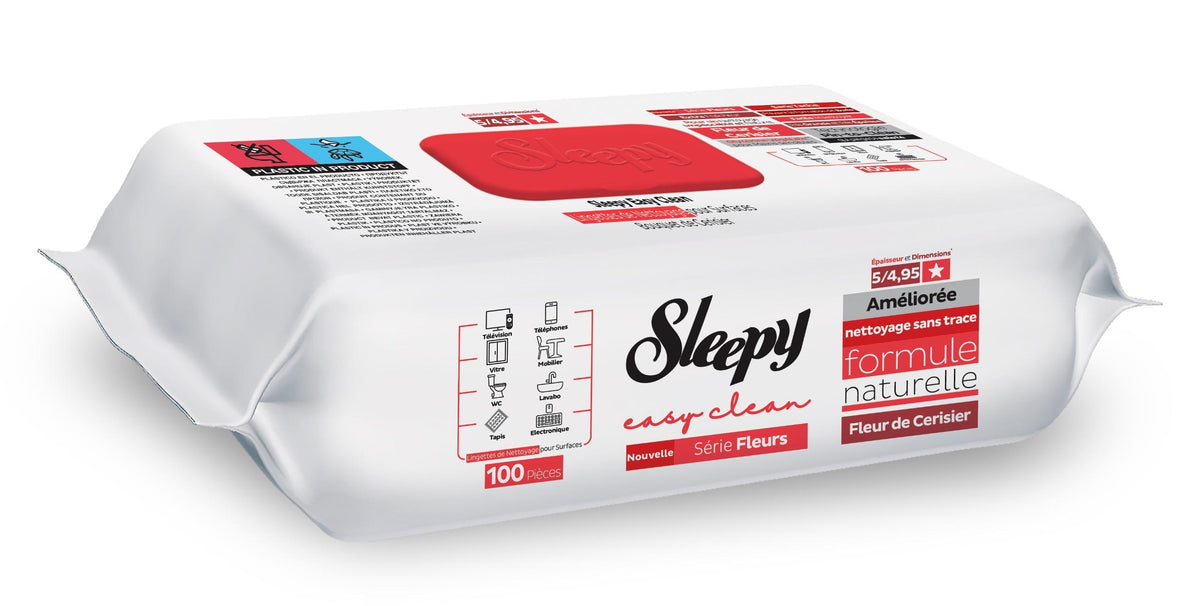 SLEEPY Yüzey Temizleme Havlusu - 100 Adet Kiraz Çiçeği