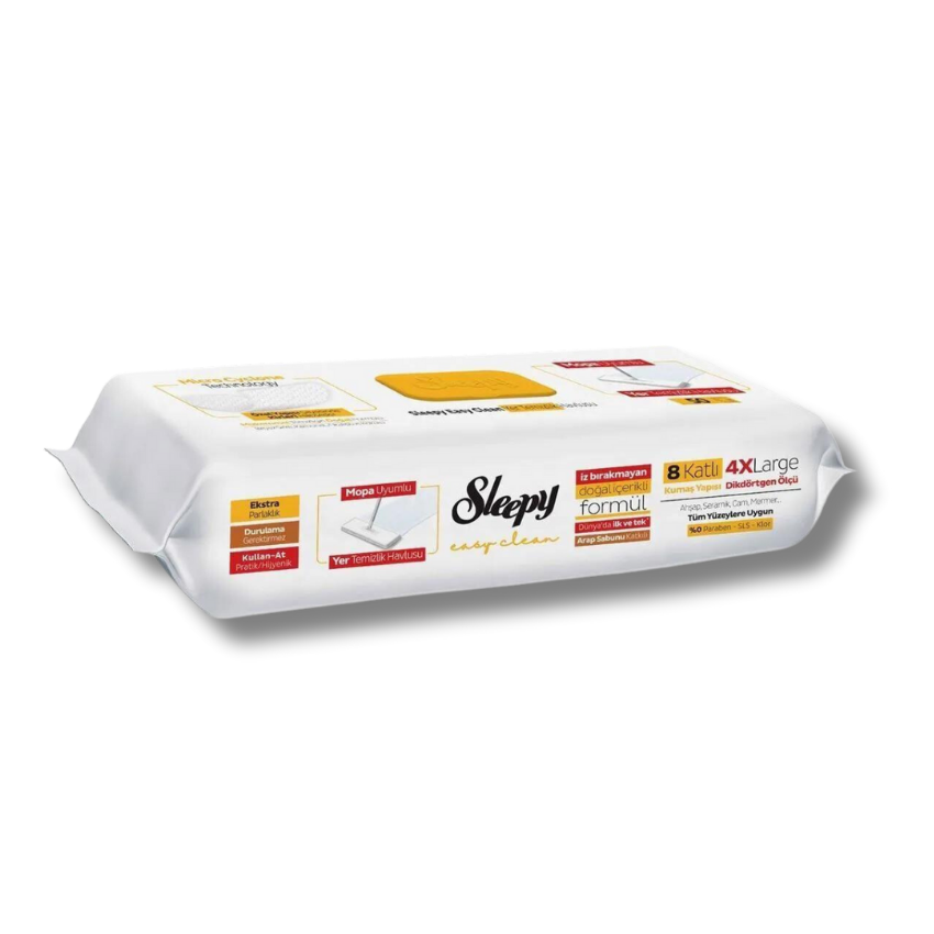 SLEEPY Yüzey Temizleme Havlusu - (MOP) 50 Adet Arap Sabunu