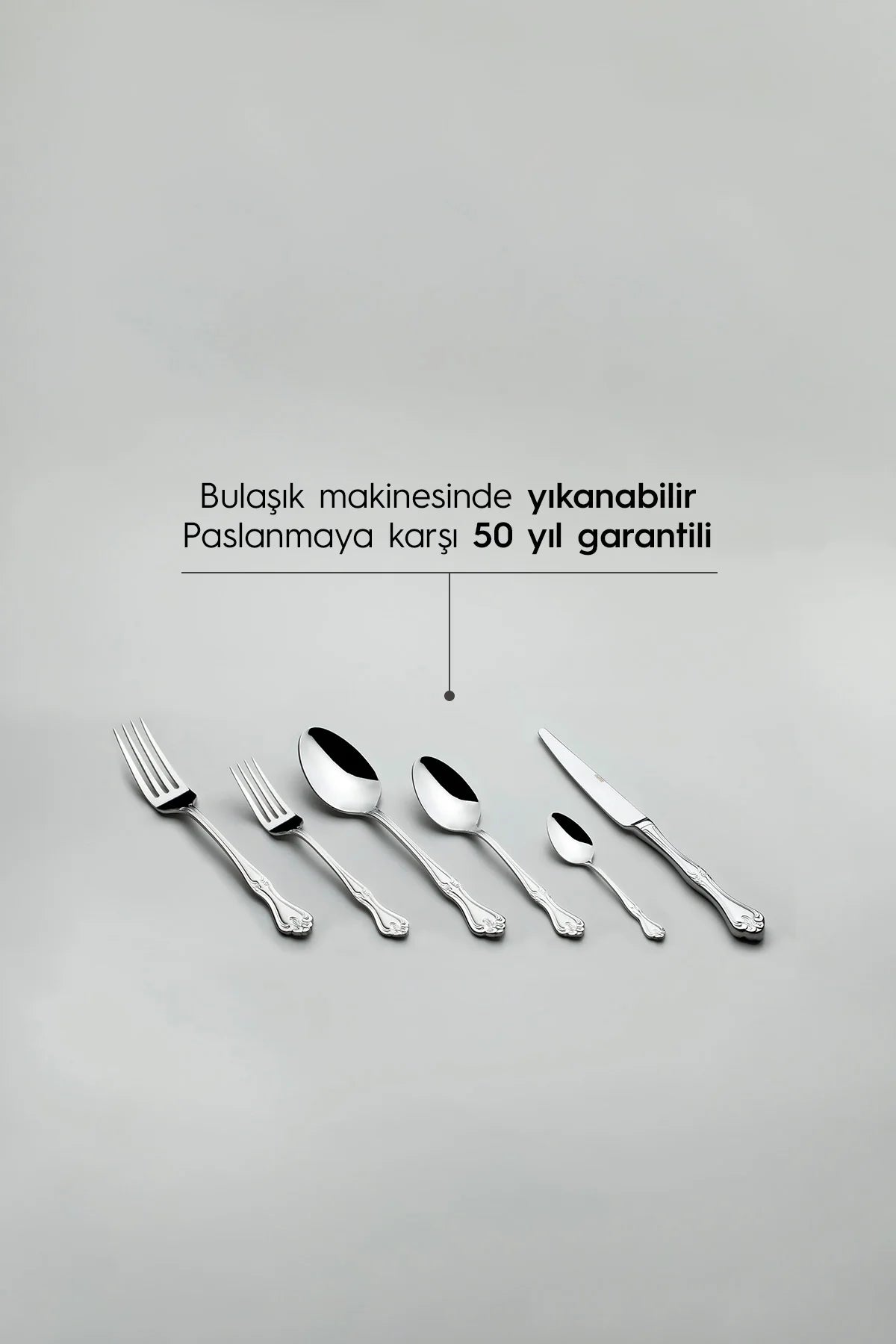 Nehir Lalezar Sade 12 Kişilik 72 Parça Kutulu Çatal Kaşık Bıçak Takımı