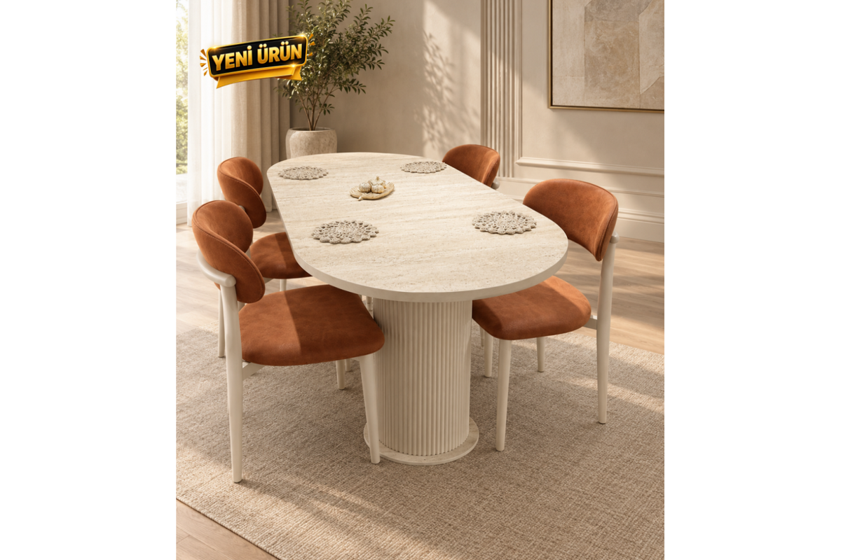 ARİYA · YEMEK ODASI TAKIMI %100 MDF