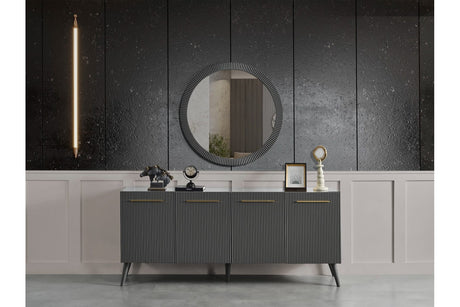 ÇIRAĞAN ANTRASİT · YEMEK ODASI TAKIMI %100 MDF