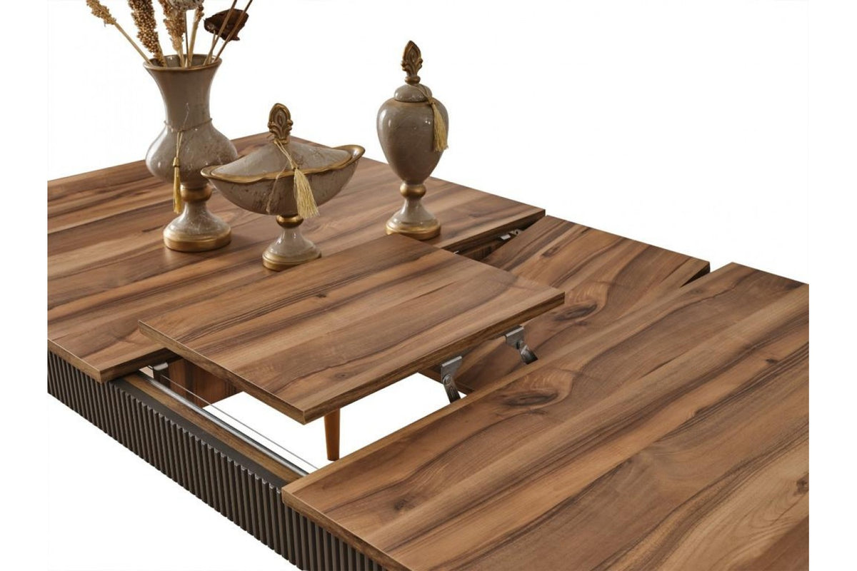 ÇIRAĞAN CEVİZ · YEMEK ODASI TAKIMI %100 MDF