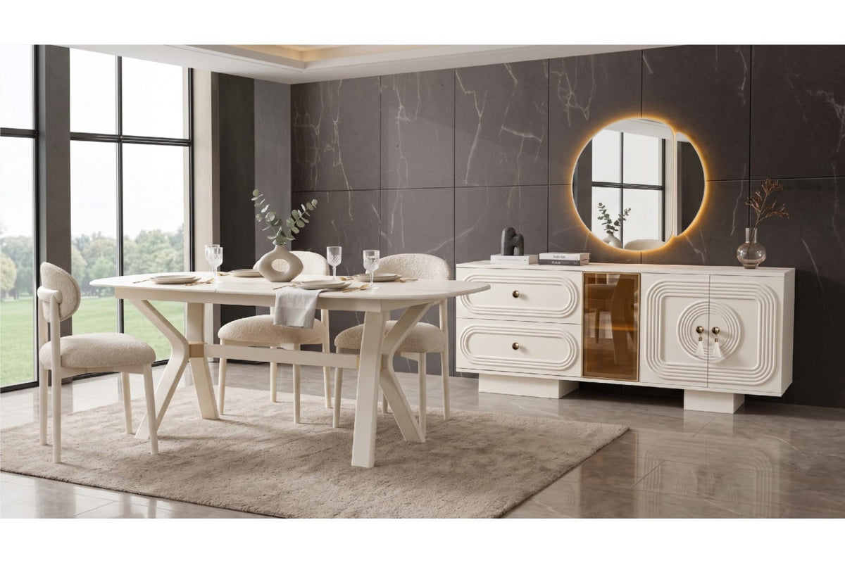 VİONA · YEMEK ODASI TAKIMI %100 MDF
