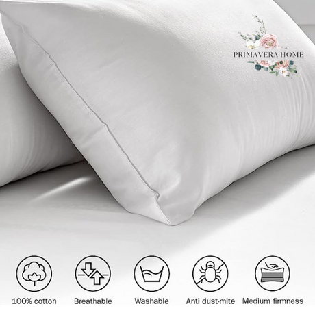 Primavera Home 5 Adet Yıkanabilir Mikrofiber Antialerjik Slikonize Yastık 50×70 800 gr PH0005