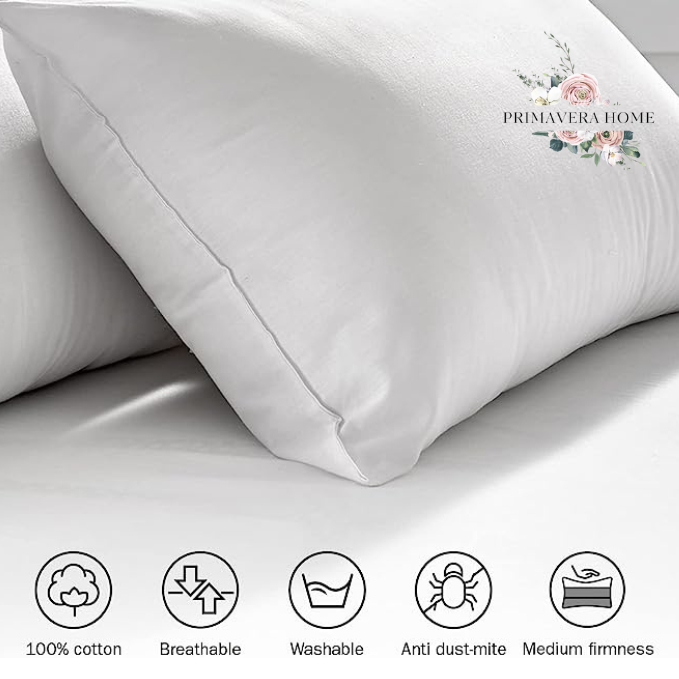 Primavera Home 5 Adet Yıkanabilir Nonwowen Antialerjik Slikonize Yastık 50×70 800 gr PH0005
