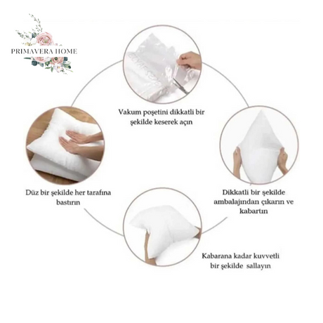 Primavera Home 5 Adet Yıkanabilir Nonwowen Antialerjik Slikonize Yastık 50×70 800 gr PH0005