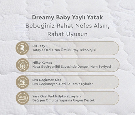 Yataş Mini Dreamy Baby DHT Yaylı Mini Yatak