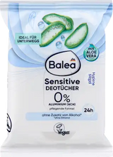 Hassas ciltler için deodorant mendilleri, 10 adet