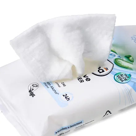 Hassas ciltler için deodorant mendilleri, 10 adet