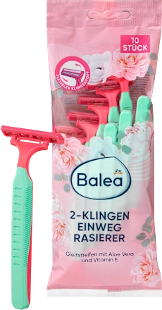 2 bıçaklı, 10 adet tek kullanımlık tıraş bıçağı