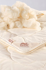 Uysal Home Merinos Kuzu Yünü Yorgan Pamuklu Akfil Krem Battal Boy