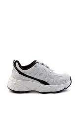 Bambi Beyaz Siyah Kadın Sneaker K01027032922