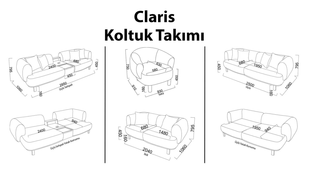 Bellona Claris Koltuk Takımı