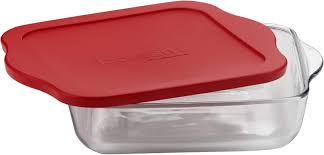 Paşabahçe 59024 Plastik Kapaklı Borcam Kare Tepsi 31.8x28.3 cm 3200 cc
