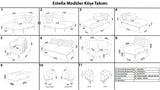 Estella Köşe Takımı Modüler - Krem