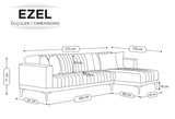 Ezel Köşe Takımı (Krem)