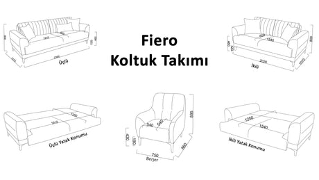 Bellona Fiero Koltuk Takımı