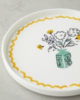 Floe Seramik 4'lü Pasta Tabağı 20 cm Renkli