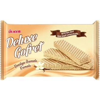 Ülker Deluxe Gofret 220gr - Vanilyalı
