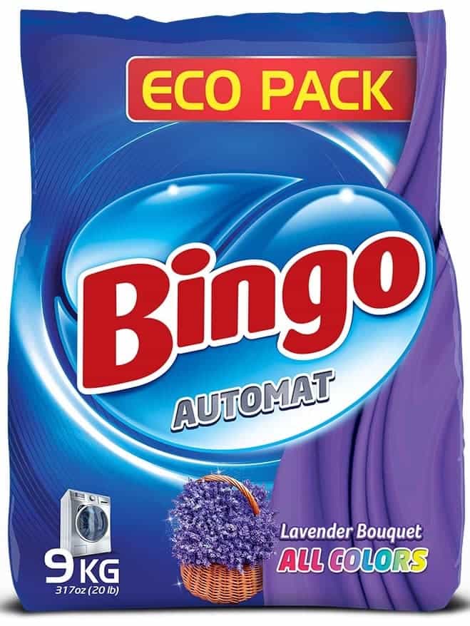 Bingo Toz Çamaşır Deterjanı Tüm Renkler 9 Kg - Lavanta
