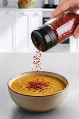 Kitchen Life 6 Adet Büyük Boy Cam Baharatlık Seti - 245 ml