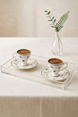 Kitchen Life Gözde 4 Parça 2 Kişilik Porselen Kahve Fincan Takımı 100 ml