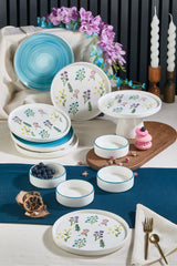 Kitchen Life Art Botanical 11 Parça Ayaklı Handmade Premium Kahvaltı Takımı - 6 Kişilik Kahvaltı Takımı Seti