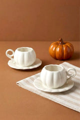 Kitchen Life Pumpkin Porselen 2'li Kahve Fincanı Takımı