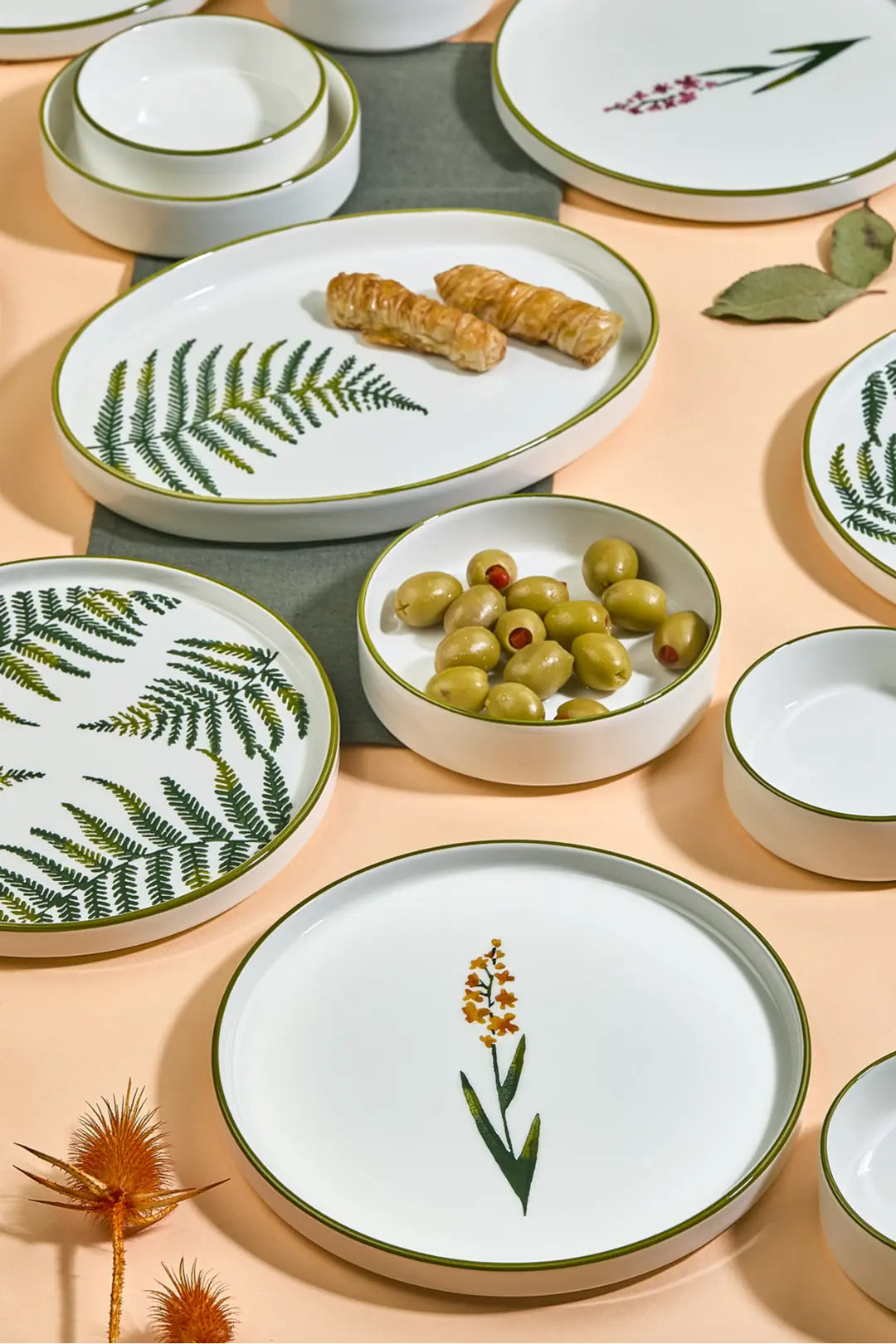 Kitchen Life Sekoya 13 Parça Handmade Premium Kahvaltı Takımı - 6 Kişilik Kahvaltı Takımı Seti