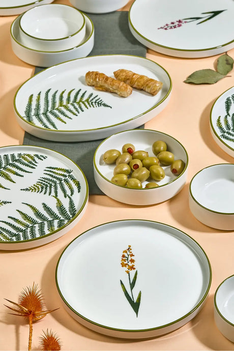 Kitchen Life Sekoya 13 Parça Handmade Premium Kahvaltı Takımı - 6 Kişilik Kahvaltı Takımı Seti
