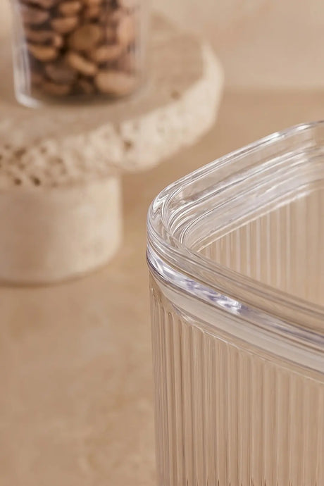 Kitchen Life 6'lı Mega Boy Etiketli Vakumlu Dikdörtgen Kavanoz Seti 2,7 Litre