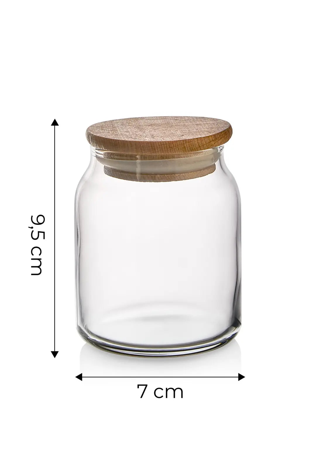 Kitchen Life Myrina Etiketli 12'li Ahşap Vakumlu Kapaklı Baharatlık Takımı 300ml x12