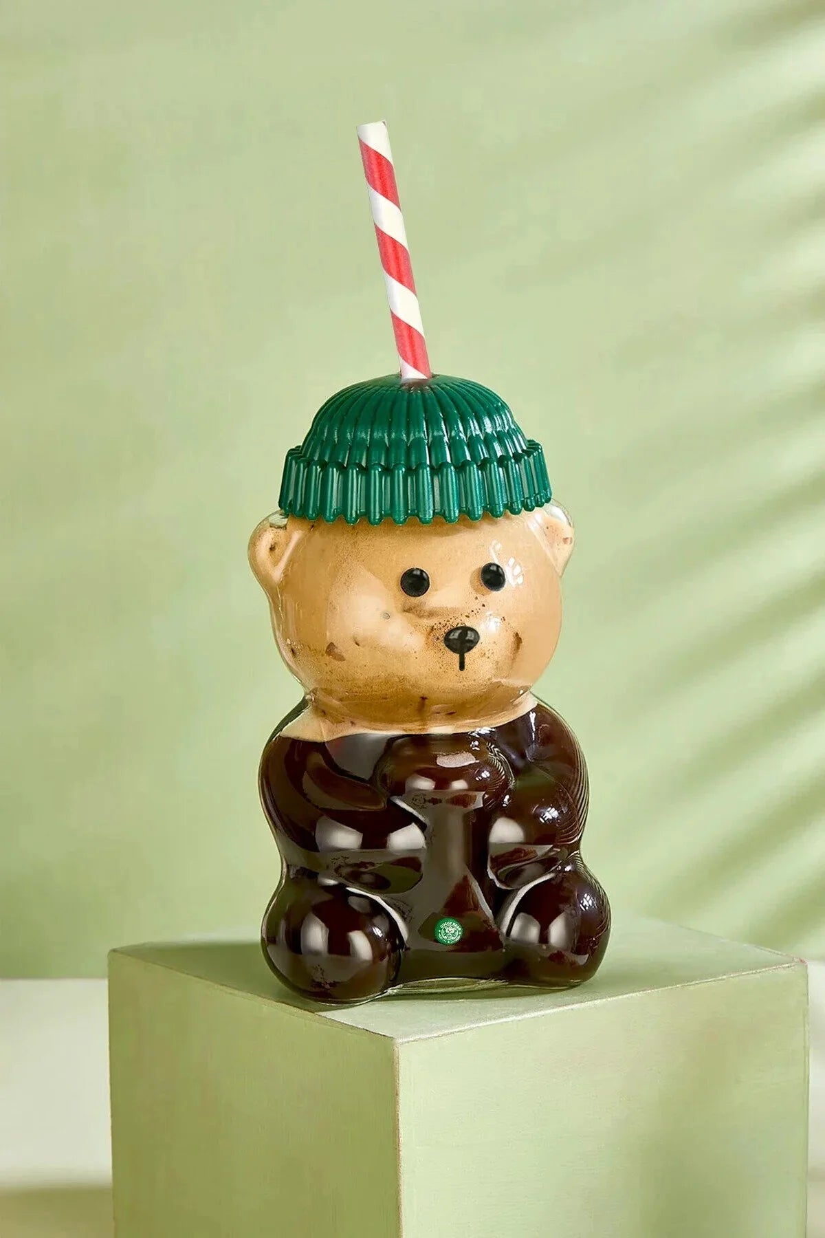 Bearista Cam Soğuk İçecek Bardağı Ayıcıklı Bardak 591ml