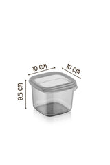 Kitchen Life 12 Adet Square Etiketli Ve Kaşıklı Baharatlık Takımı Seti 550 ml - 12 li Sert Kapaklı Baharat Seti
