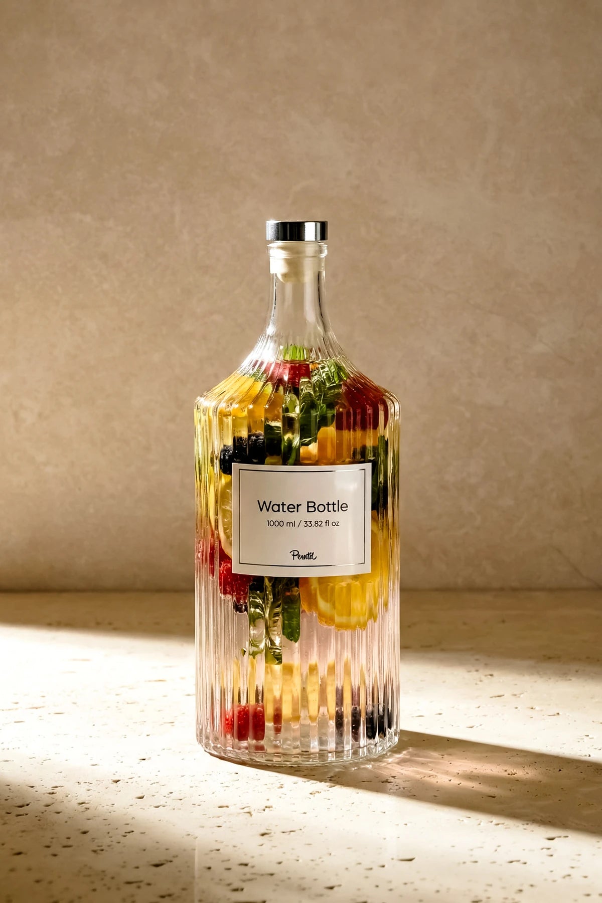 PEROTTİ Viking 1000 ml Cam Şişe ve Yağlık Çift Kapaklı