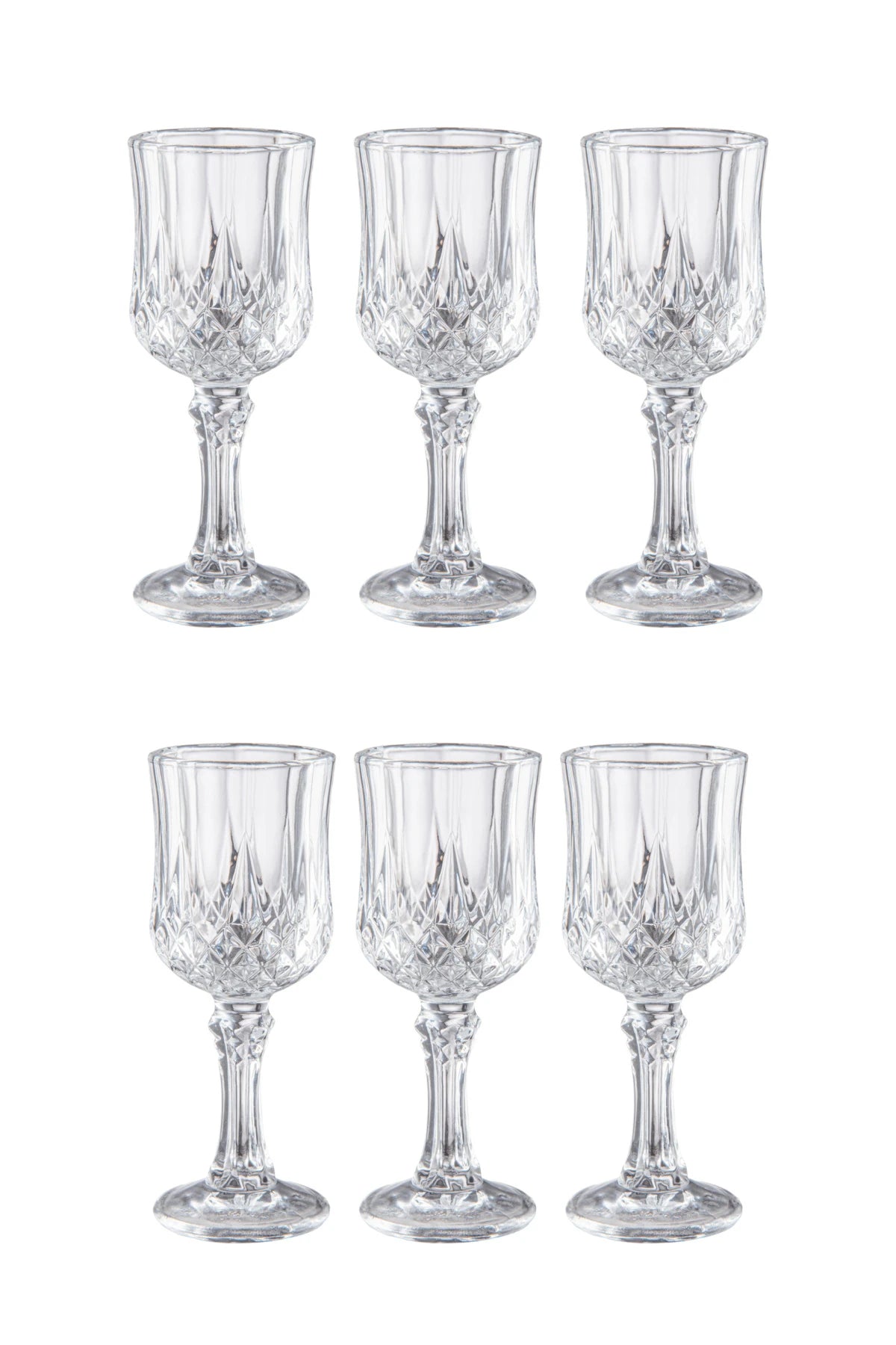 PEROTTİ Capone Crystal Cam 6'lı Kahve Yanı Bardak 55 ml