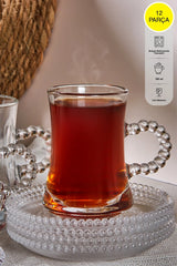PEROTTİ Pearl 12 Parça 6 Kişilik Çay Bardağı Seti 180 ml