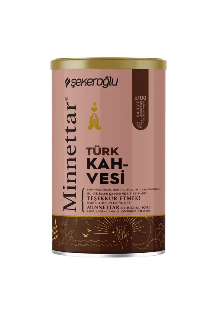 MİNNETTAR Caffè Turco 250 Gr Scatola Cilindrica Speciale