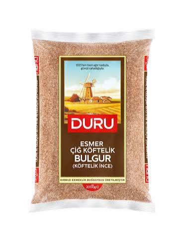 Duru Esmer Çiğ Köftelik Bulgur 2000gr