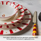 Karaca x Galatasaray Lisanslı Forever Bone 24 Parça 6 Kişilik Yemek Takımı
