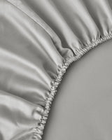 Micell Lyocell Saten Çarşaflı King Size Nevresim Takımı 240x220 cm Açık Gri