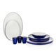 Schafer Adel Navy Blue Yemek Takımı 56 Parça-Lacivert