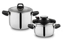 Schafer Compact 4 Parça Düdüklü Tencere Seti 4+6,5 L-Siyah