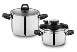 Schafer Compact 4 Parça Düdüklü Tencere Seti 4+6,5 L-Siyah