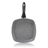 Schafer Cory Yanmaz Yapışmaz Kare Grill Tava 28Cm-Gri