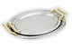 Schafer Ela 2 li Oval Çay Tepsisi-Platin02