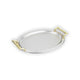 Schafer Ela 2 li Oval Çay Tepsisi-Platin02