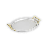 Schafer Ela 2 li Oval Çay Tepsisi-Platin02